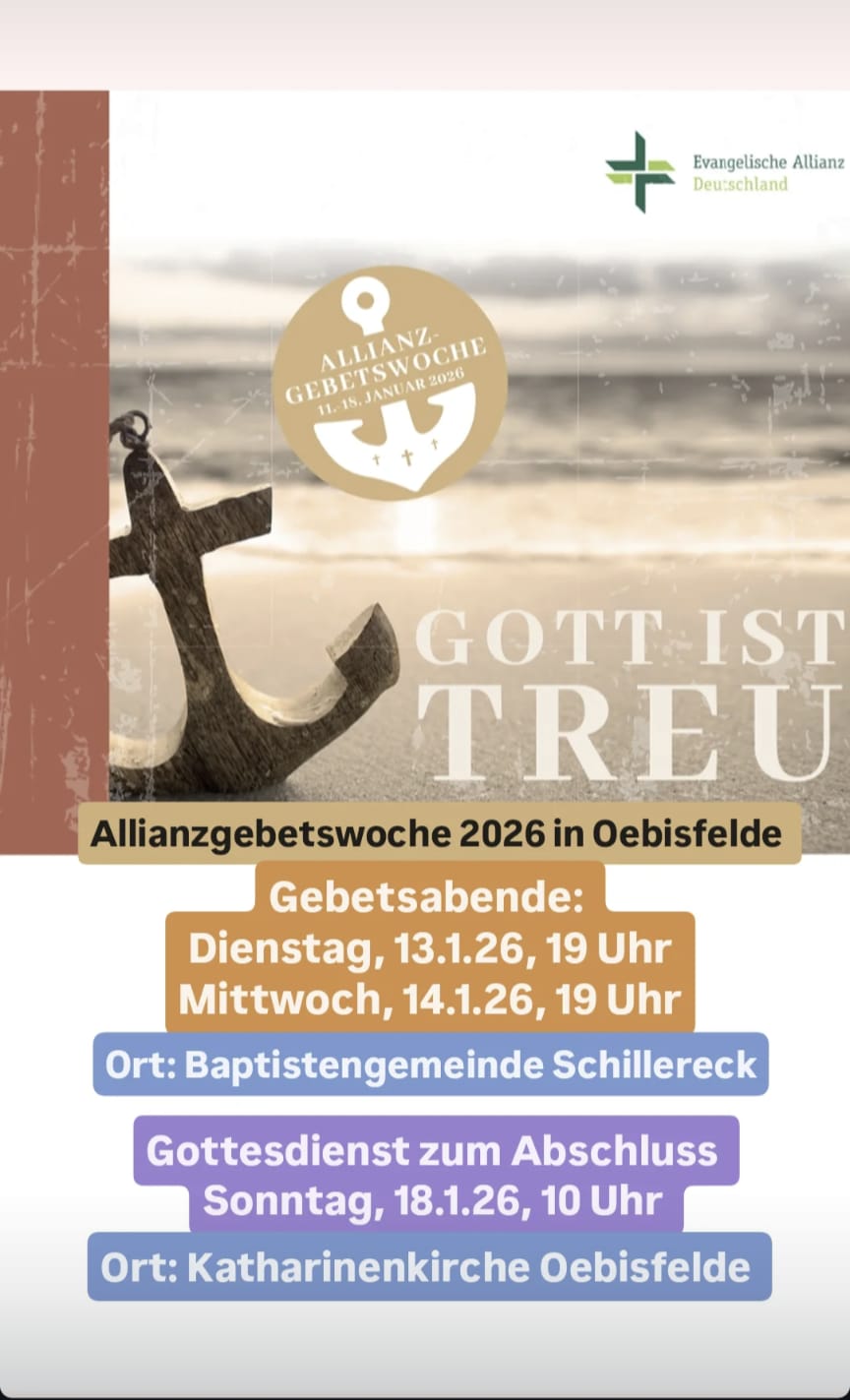 Allianzgebetswoche 2026 in Oebisfelde